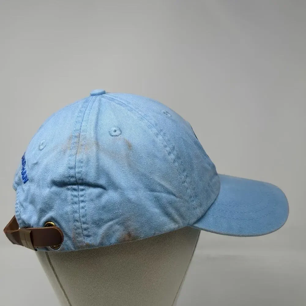 Adams Baseball Cap Blue One Size Live Like Jonathan Leather Strapback Hat